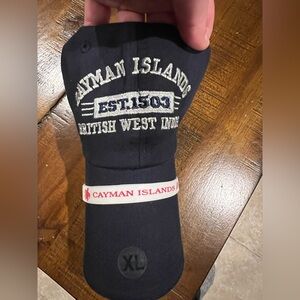 Cayman Islands Embroidered Baseball Cap, T-Shirt, & Wrist Band Set—New!